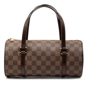 LOUIS VUITTON Brown Damier Leather Papillon Shoulder Bag